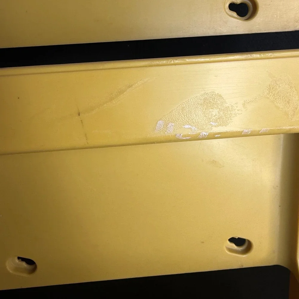 VTG 1981 Rubbermaid Clean Up Caddy Organizer Yellow Wall Door Mount 2320 USA